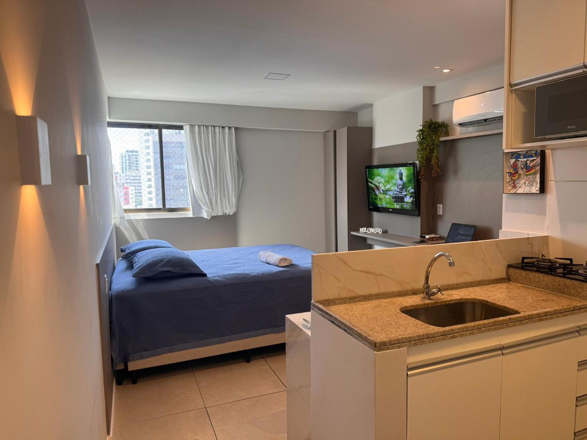 Flat Localizado A 200M Shopping Recife, Bem Perto Da Praia De Boa Viagem E Com Wi-Fi 400Mbps Exterior foto